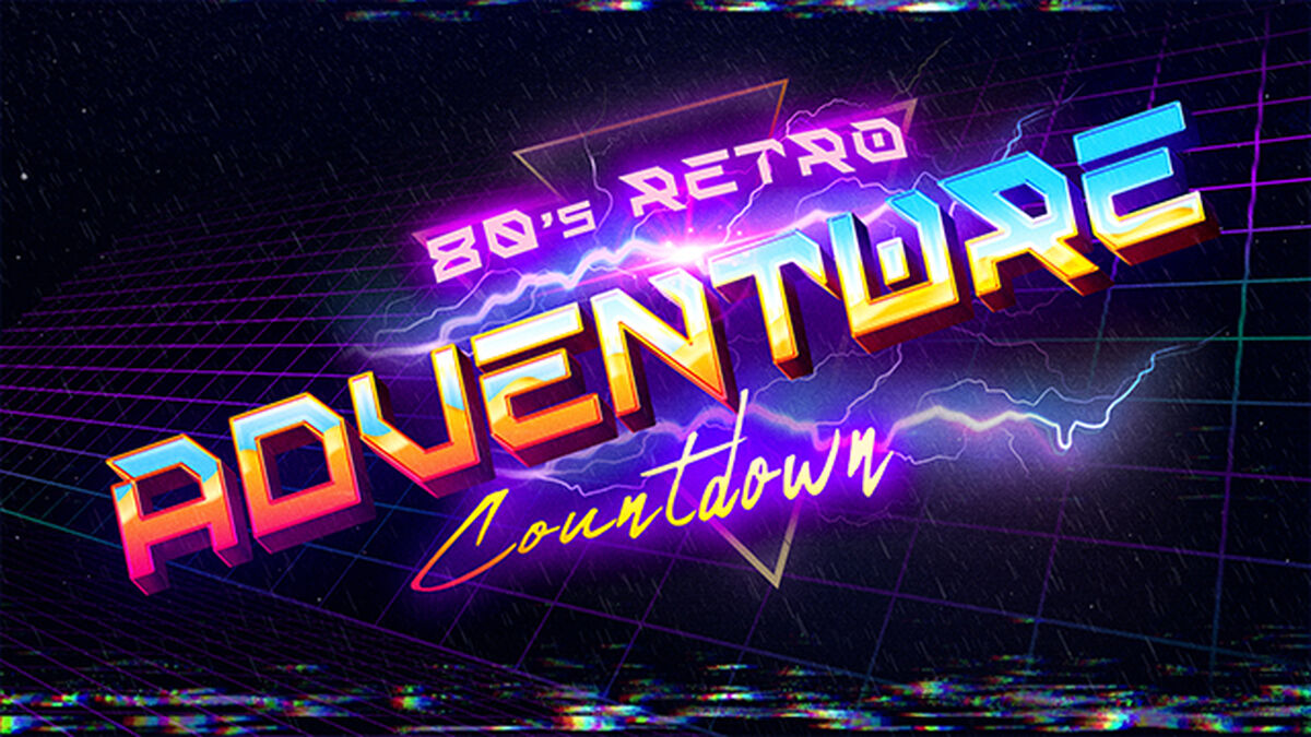 80’s Adventure Retro Countdown image number null